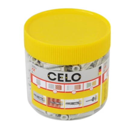 TACO  NYLON 6X41 MZK EN BOTE PLÁSTICO 200 PCS POR BOTE